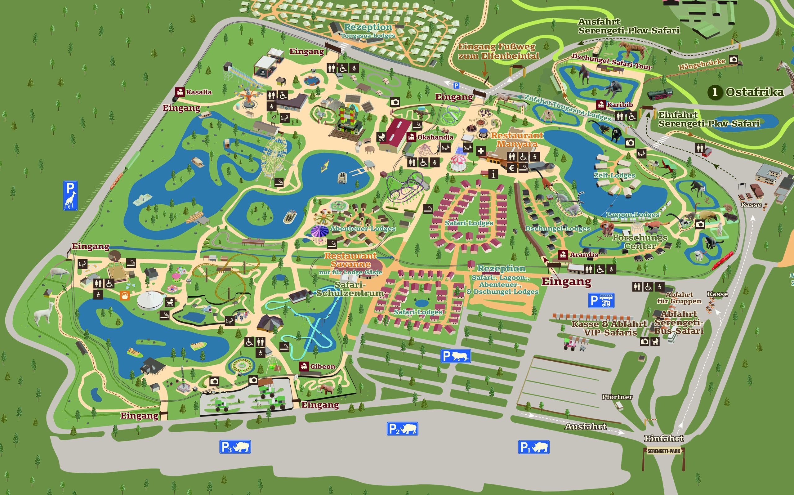 Parkplan Freizeitpark